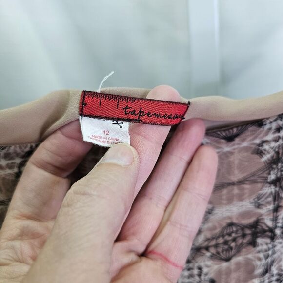 Tapemeasure Brown and Black Print Midi Skirt Size 12 - Picture 5 of 9